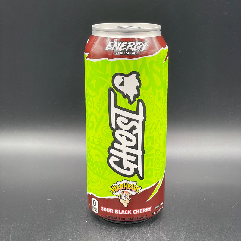 Ghost Energy, Warheads Sour Black Cherry Flavour - Zero Sugar, Energy Drink, 473ml (USA)