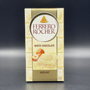 Ferrero Rocher White Chocolate Block - Hazelnut. White Chocolate Bar with Hazelnuts Filling 90g (EURO)