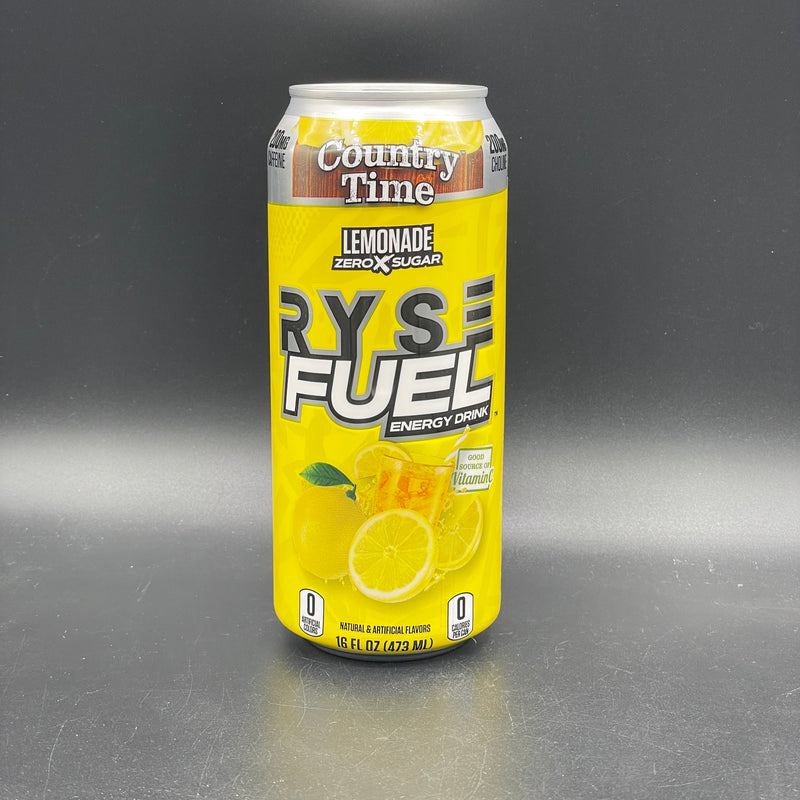 NEW Ryse Fuel Energy Drink - Country Time, Lemonade Flavour. Zero Sugar 472ml (USA) NEW
