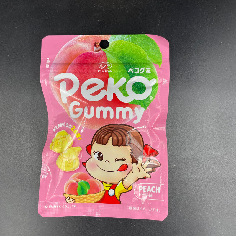 Fujiya PEKO Gummy! Peach Flavour, 50g Pouch (JAPAN) LIMITED STOCK