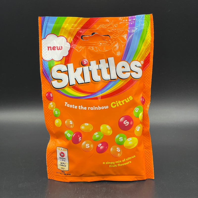 NEW Skittles - Citrus! A Zingy Mix of Citrus Flavours 136g (UK)