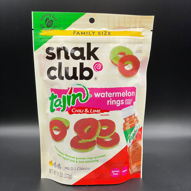 Snak Club - Tajin Chili & Lime Seasoned Watermelon Rings! Family Size 312g (USA)