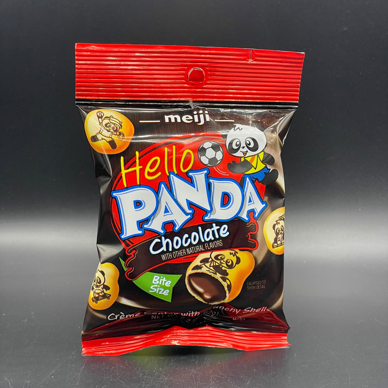 Meiji Hello Panda, Chocolate Flavour - Creme Centre with Crunchy Shell 62g Bag (USA)