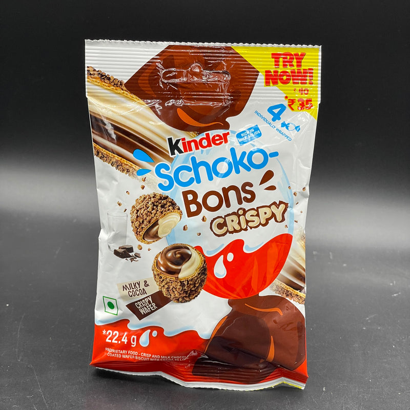 NEW Kinder Schoko-Bons, Crispy Flavour - Small Bag Size 22g (INDIA) HOT PRODUCT