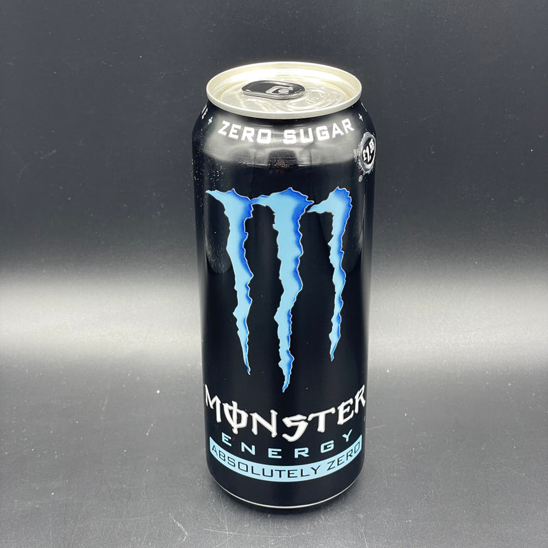 NEW Monster Energy - ZERO SUGAR - Absolutely Zero Flavour 500ml (EURO) ZERO SUGAR