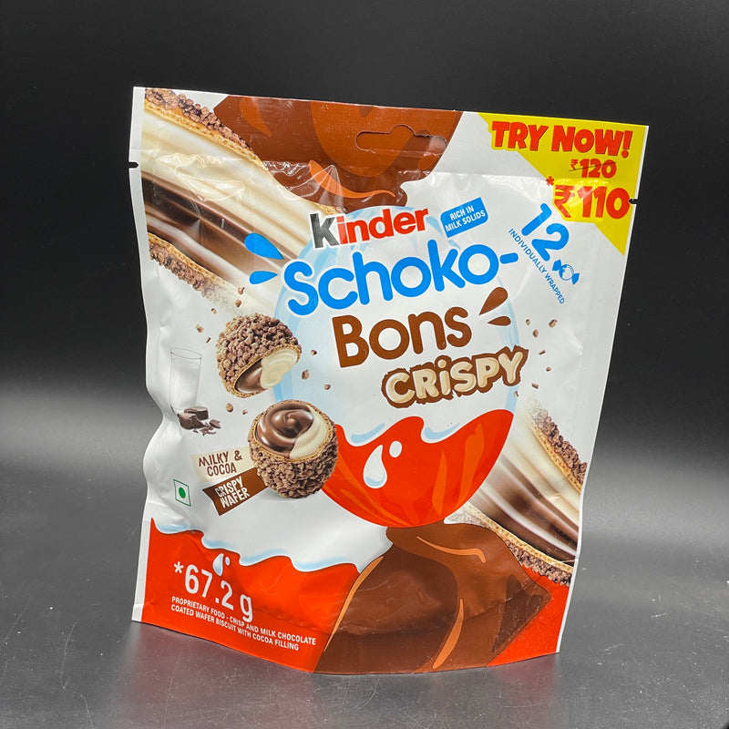 NEW Kinder Schoko-Bons, Crispy Flavour - Big Bag Size 67g (INDIA) HOT PRODUCT