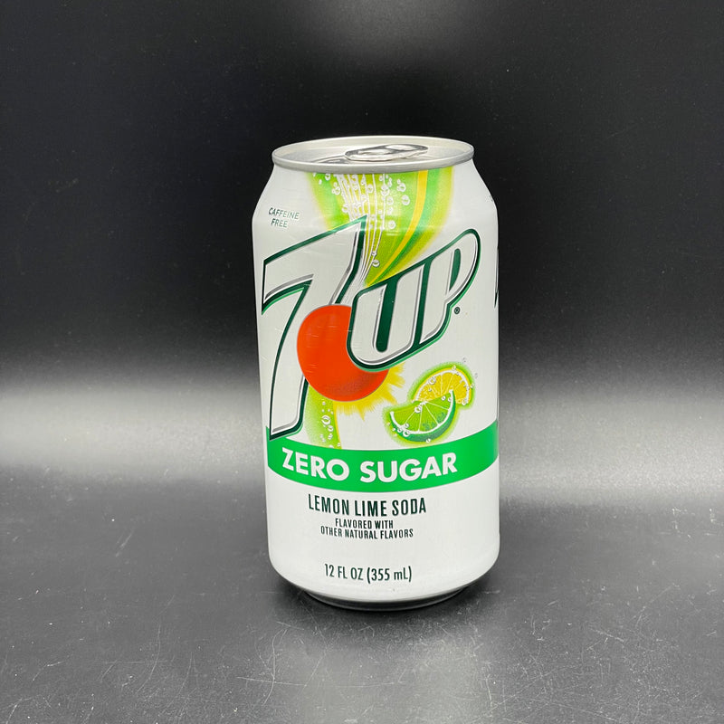 7 Up ZERO SUGAR - Lemon Lime Flavour, 355ml (USA) NEW