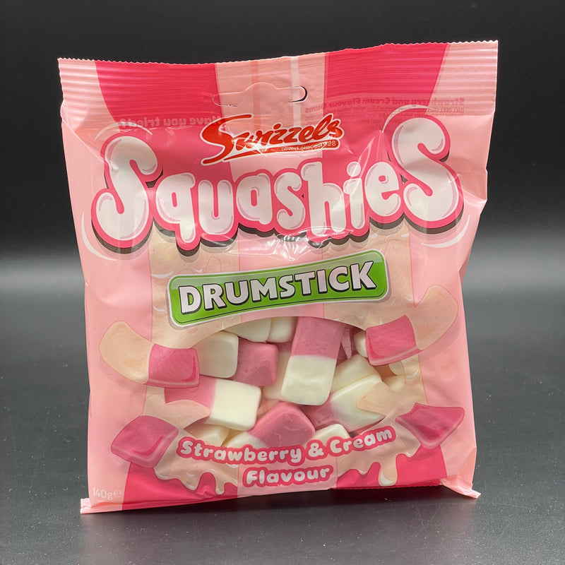 Swizzels Drumstick Squashies - Strawberry & Cream Flavour 140g (UK)