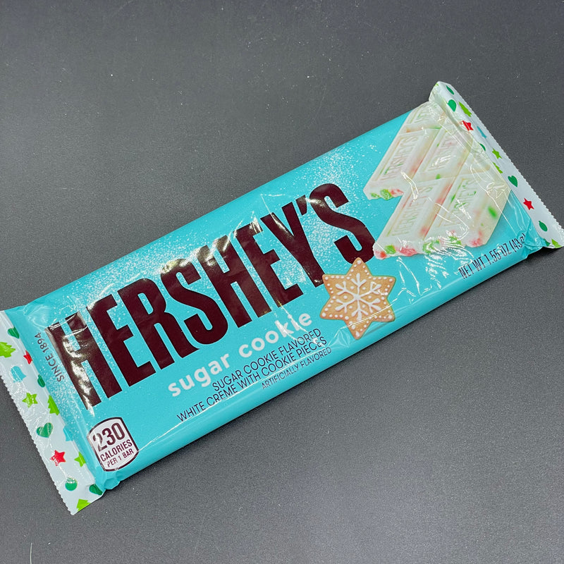 NEW Hershey's Sugar Cookie Bar - Sugar Cookie Flavoured White Creme With Cookie Pieces 43g (USA) CHRISTMAS