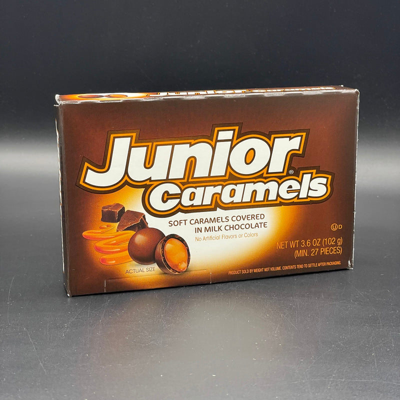 Junior Caramels - Soft Caramels Covered in Milk chocolate! Theatre Box 102g (USA)
