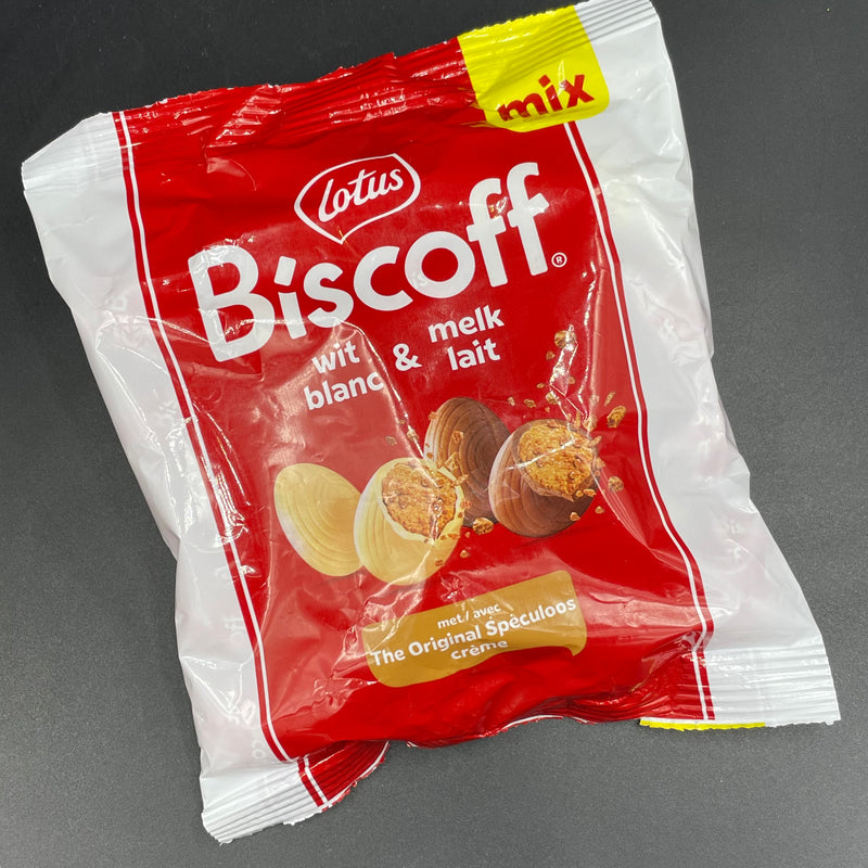 NEW Lotus Biscoff Filled MIXED - Milk & White Chocolate Eggs 250g (EURO) SPECIAL EDITION