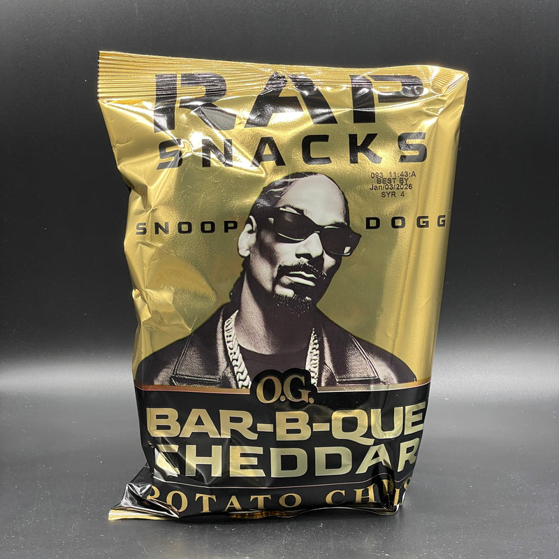Rap Snacks - Snoop Dogg “Bar-B-Que Cheddar” Flavoured Potato Chips, 71g (USA)