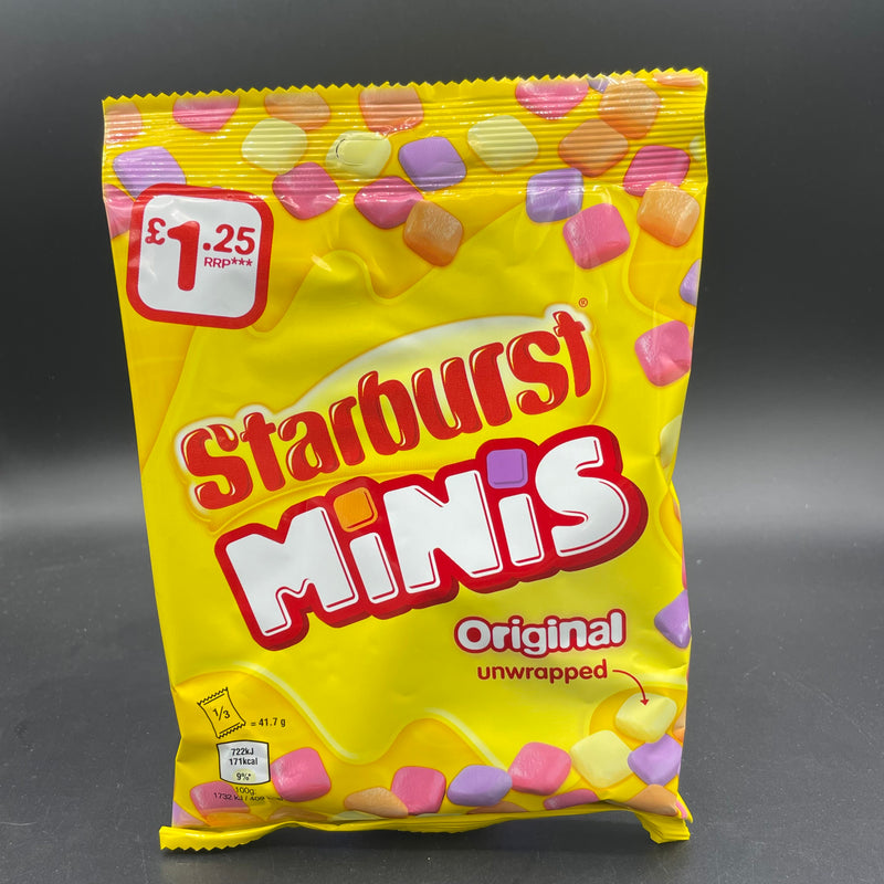 NEW Starburst Minis - Original Flavours, Unwrapped 125g (USA)