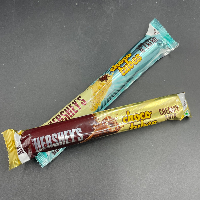 NEW 2-Pack Hershey’s Choco Tubes - Creamy Milk & Cookies N Cream Flavours! 25g Each (INDIA) NEW