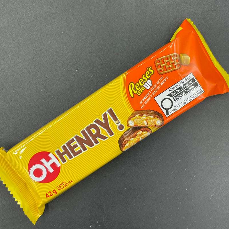 Oh Henry! Reese’s Level Up Chocolate Bar 42g (CANADA) Rarely Imported