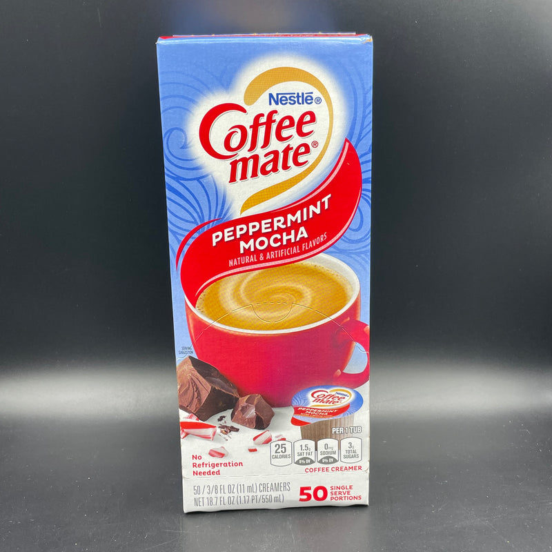 Nestle Coffee Mate Coffee Creamer - Peppermint Mocha - 50 Single Serve 11ml Tubs - 550ml (USA)