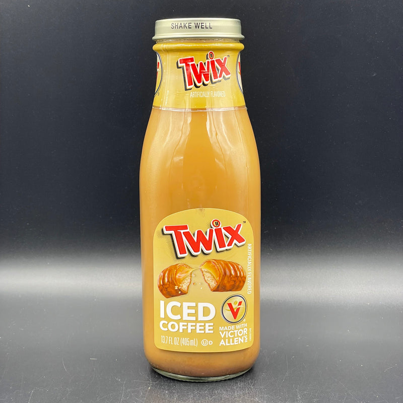 Victor Allen’s Twix Flavoured Iced Coffee, Glass Bottle 405ml (USA)