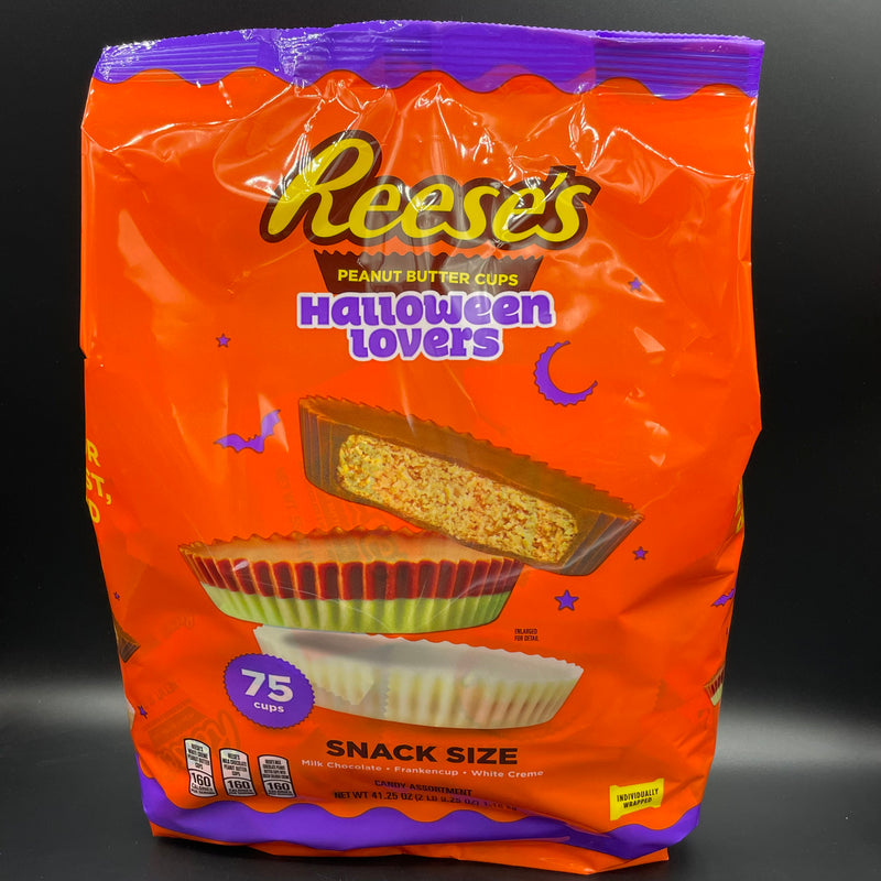 SPECIAL Reese’s Halloween Lovers GIANT BAG! 75 Individually Wrapped Snack Size Pieces, 1.16kg (USA)