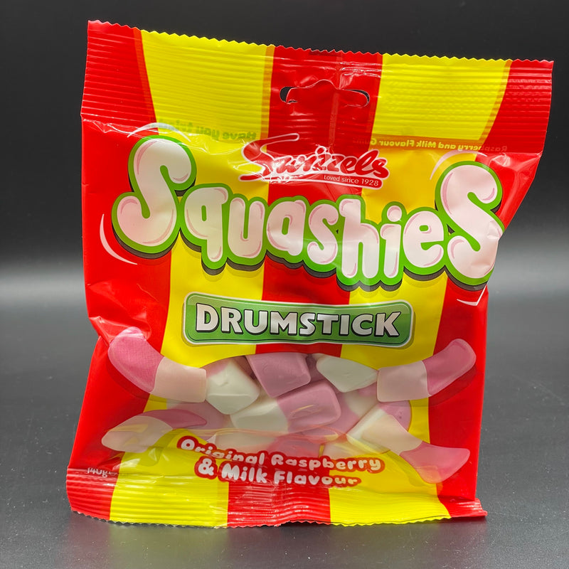 Swizzels Drumstick Squashies - Original Raspberry and Milk Flavour 140g (UK)