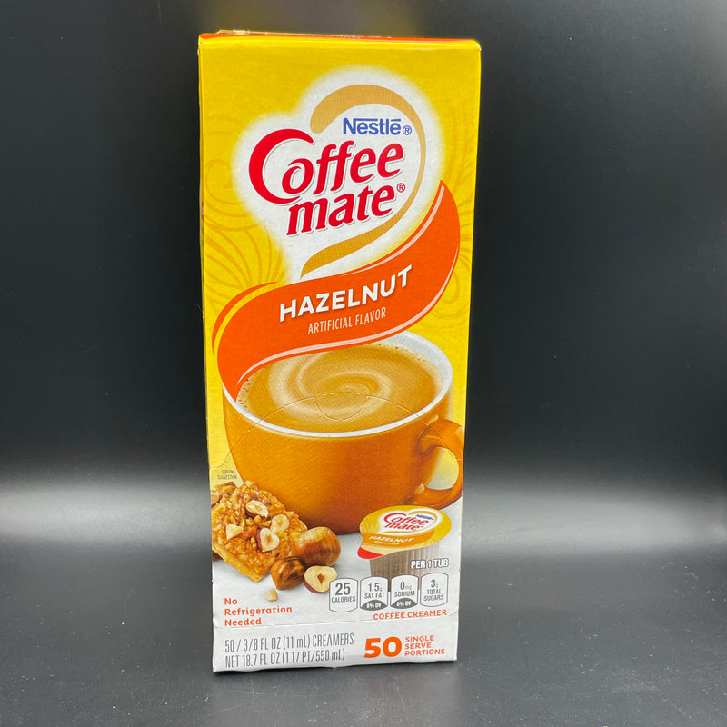 Nestle Coffee Mate Coffee Creamer Hazelnut Flavour - 50 Single Serve 11ml Tubs - 550ml (US