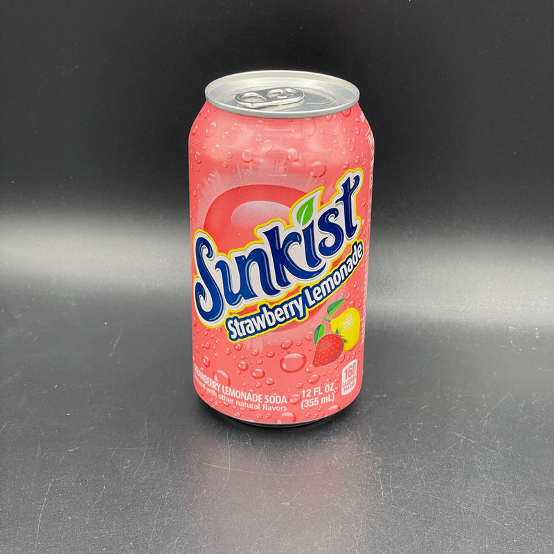 NEW Sunkist, Strawberry Lemonade Flavour 355ml (USA) NEW