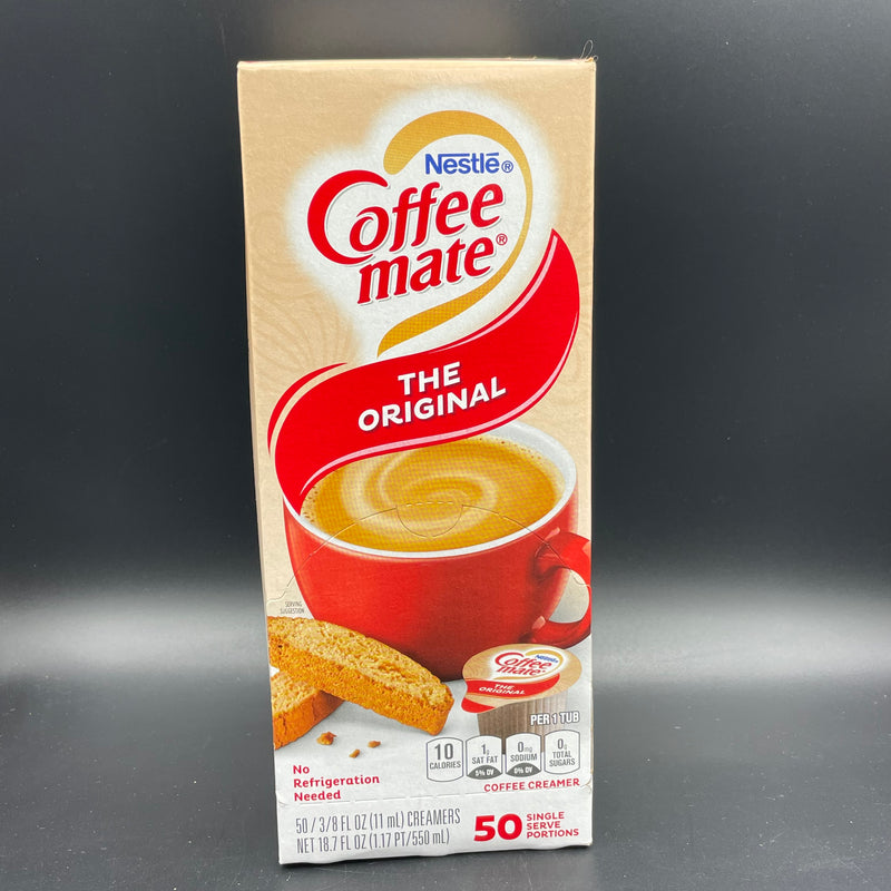 Nestle Coffee Mate Coffee Creamer - The Original - 50 Single Serve 11ml Tubs - 550ml (USA)
