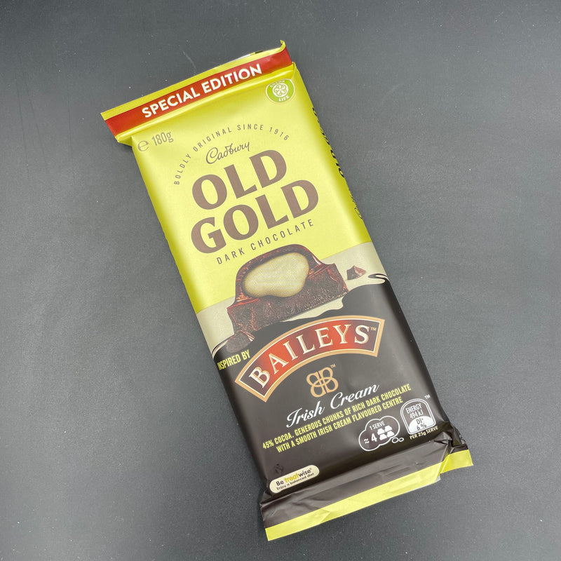 NEW Cadbury Old Gold Dark Chocolate Block, Inspired by Baileys Irish Cream! 180g (AUS) SPECIAL EDITION