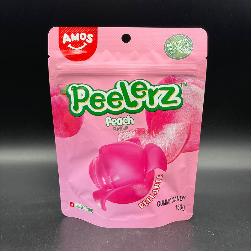 Amos Peelerz - Peeled Gummy Peach Flavour, Large 150g Bag (ASIA) VIRAL CANDY