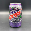 SPECIAL MTN DEW (Mountain Dew) Purple Thunder - Dew With A Blast Of Berry Plum Flavour! 355ml (USA)