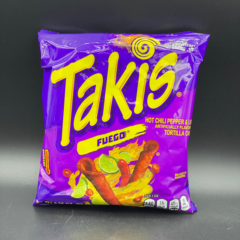 Barcel Takis - Fuego - Hot Chili Pepper & Lime Tortilla Chips 92g (USA