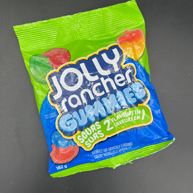 Jolly Rancher Gummies Sours 2 Flavours in 1 - 182g (CANADA)