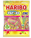 UK Haribo Rainbow Strips Zing 130g