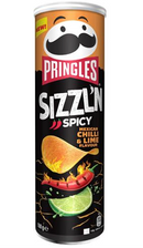 UK Pringles Sizzl'n Mexican Chilli & Lime 160g