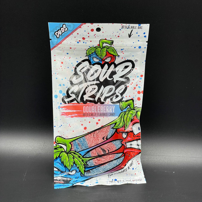 NEW Sour Strips DUOS - Doubleberry Flavour 104g (USA) LIMITED EDITION