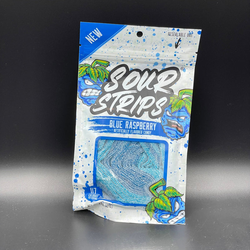 NEW Sour Strips - Blue Raspberry Flavour 104g (USA) SPECIAL