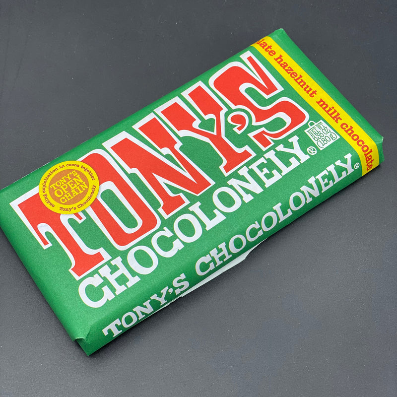 Tony’s Chocolonely - Milk Chocolate Hazelnut Bar 180g (EURO)