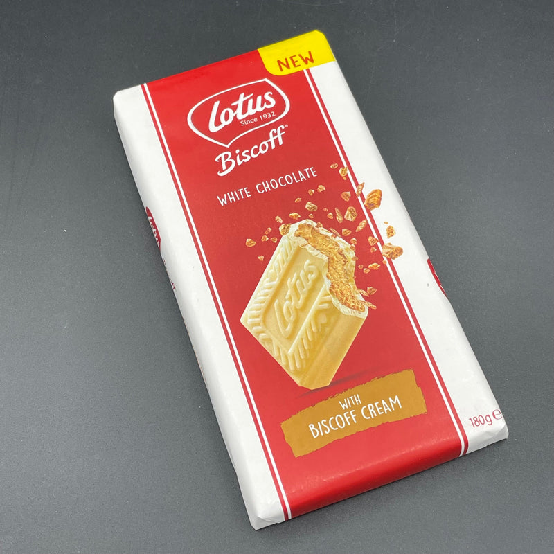 NEW Lotus White Chocolate Block With Biscoff Cream Filling! 180g (UK) SPECIAL