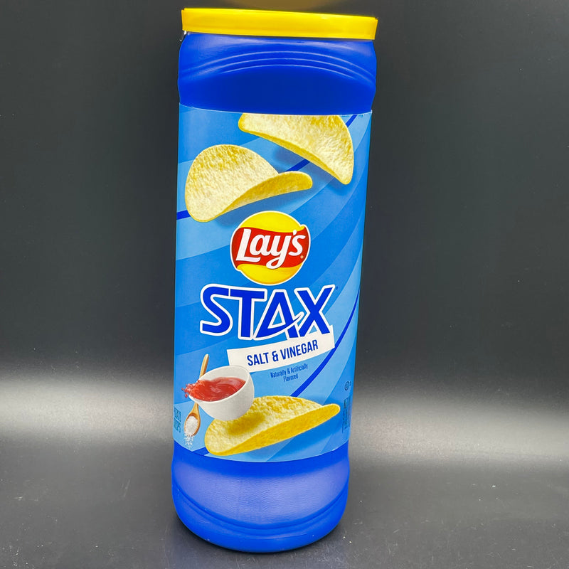 NEW Lays Stax Salt & Vinegar - flavoured chips 155g (USA) NEW