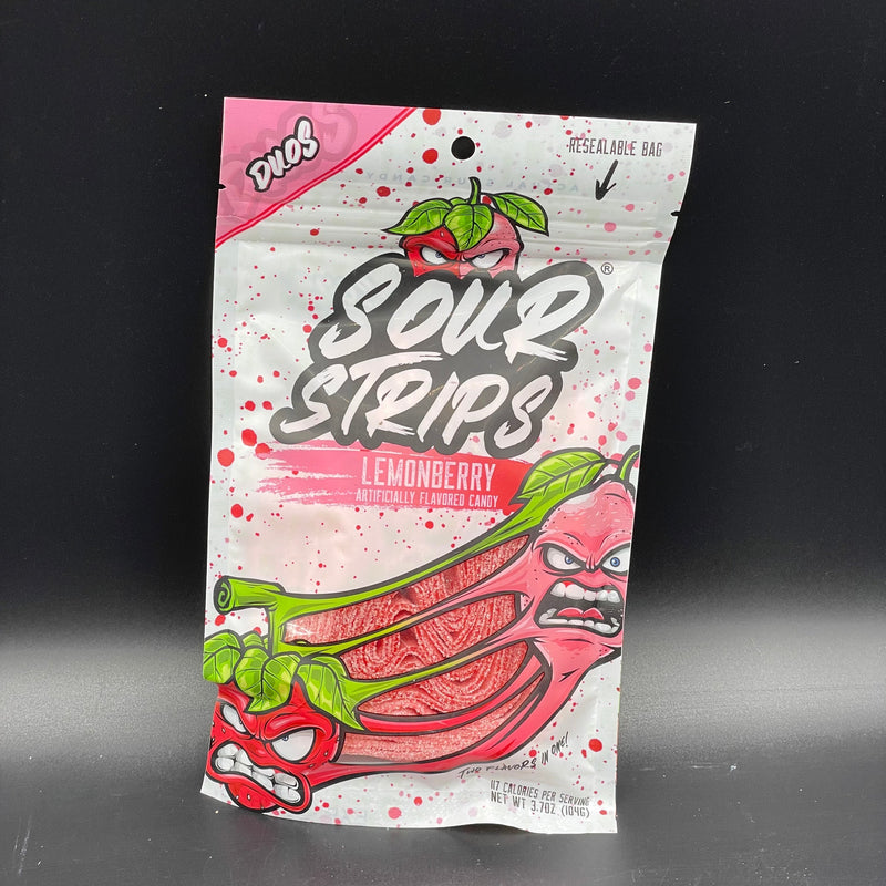 NEW Sour Strips DUOS - Lemonberry Flavour 104g (USA) LIMITED EDITION