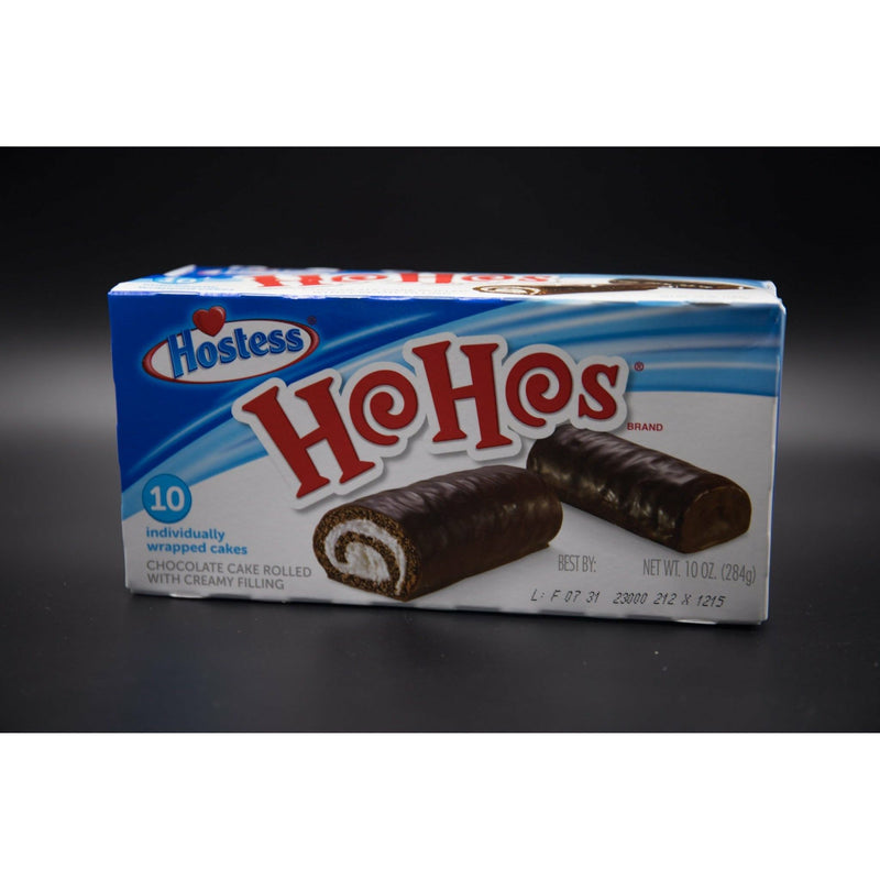 NEW RECIPE Hostess Ho Hos - Chocolate Cake Rolled with Creamy Filling 10pk 284g (USA)