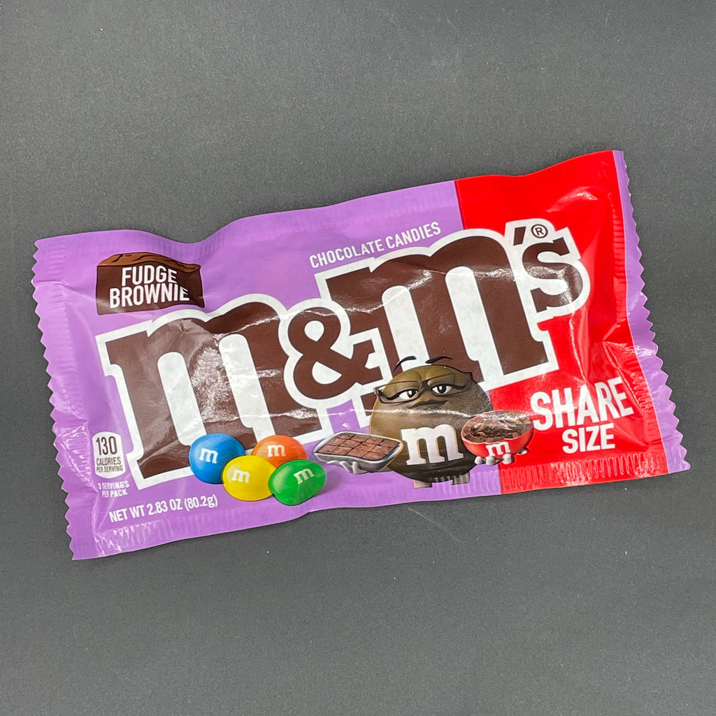  M&M'S Fudge Brownie Share Size Chocolate Candy, 2.83