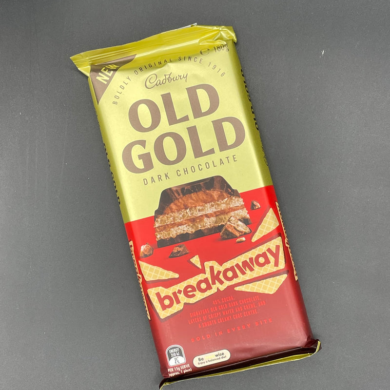 NEW Cadbury Old Gold Breakaway - Dark Chocolate 180g (AUS) NEW