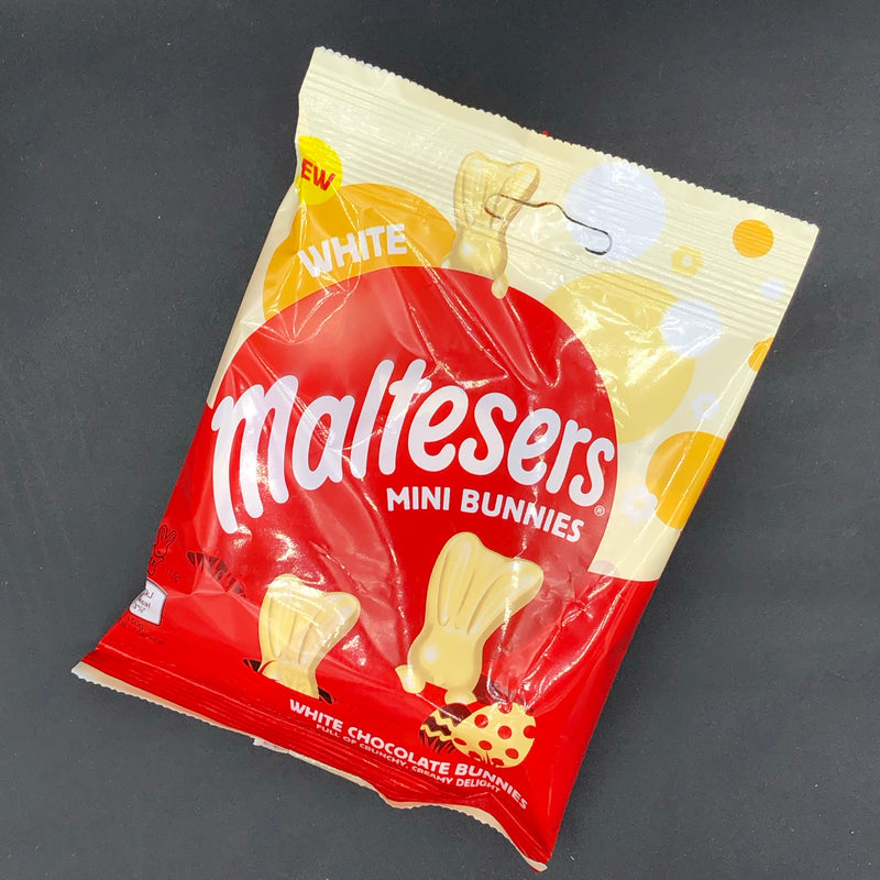 Maltesers Mini Bunnies - White Chocolate! 5 Mini Bunnies, Full of Crunchy, Creamy Delight! 58g (UK)
