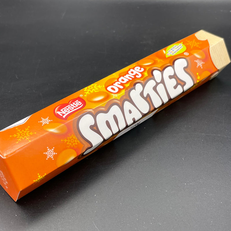 Nestle Orange Chocolate Smarties, 120g Tube (UK) CHRISTMAS EDITION