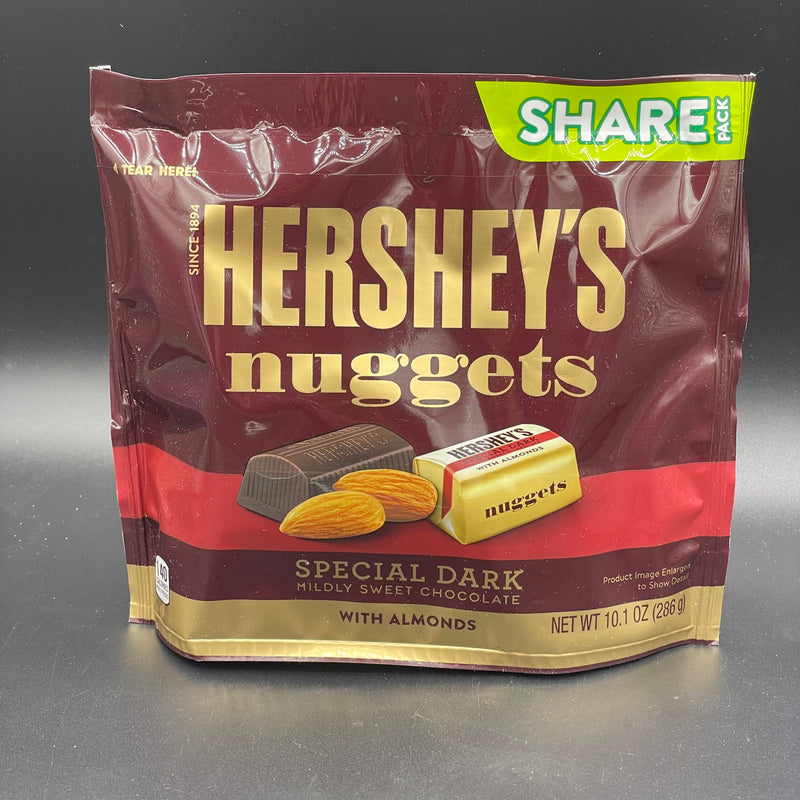 NEW Hershey’s Nuggets - Special Dark, Mildly Sweet Chocolate With Almonds - Share Pack 286g (USA) NEW