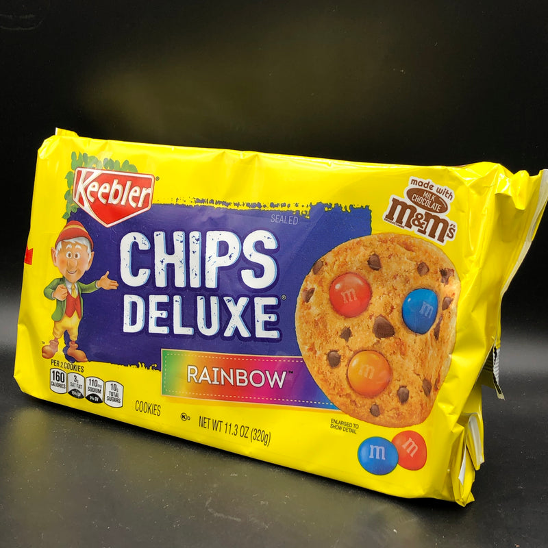 Keebler Chips Deluxe Cookies, Rainbow - with Milk Choc M&M’s 320g (USA)