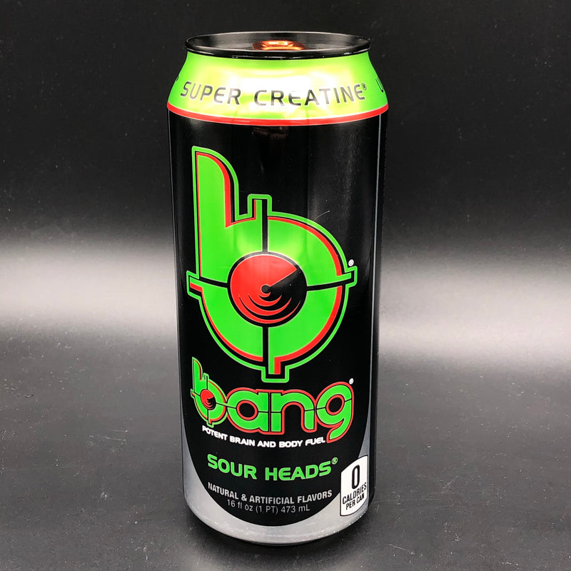 Bang Sour Heads - Super Creatine - Zero Calorie Energy Drink 473ml (USA)