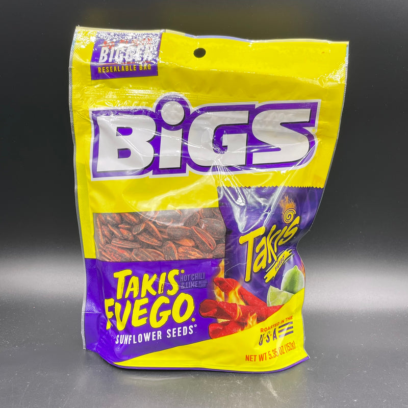 NEW Bigs Takis - Takis Fuego (Hot Chili & Lime) Flavour Sunflower Seeds 152g (USA) SPECIAL