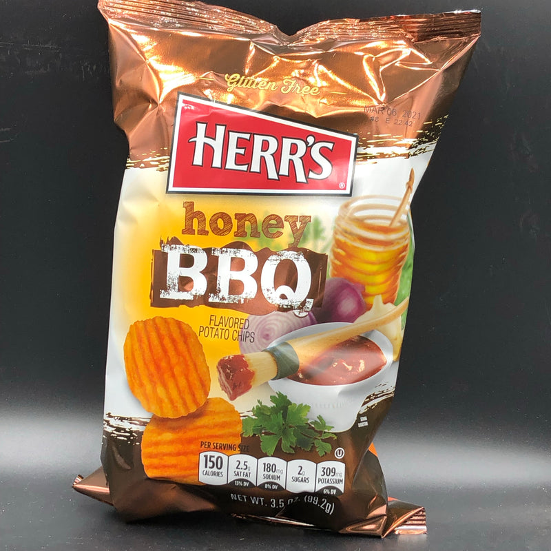 NEW Herr’s Honey BBQ Flavored Potato Chips 99g (USA) NEW