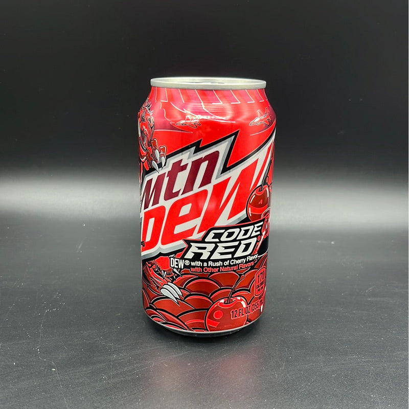 Mtn (Mountain) Dew Code Red - with a rush of cherry flavor! 355ml (USA)